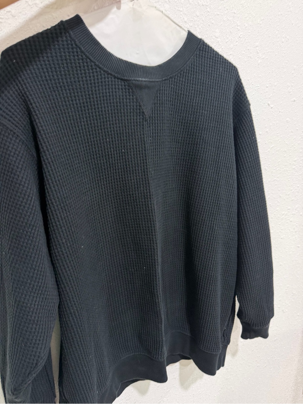 Aerie Crewneck Waffle Longsleeve Oversized Tee Size XS